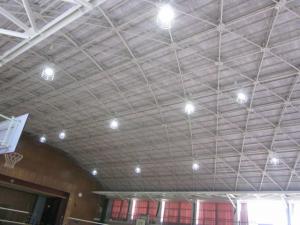吉田高等学校体育館LED照明の写真1