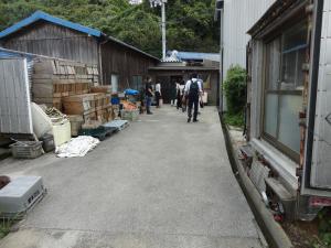 大人気のじゃこてん屋さん作業場見学　試食もさせていただきましたの画像