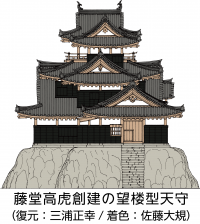 藤堂高虎創建天守