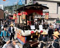 吉田秋祭の神幸行事(練車)