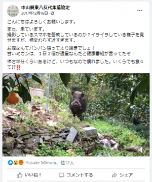 中山間東八反代集落協定