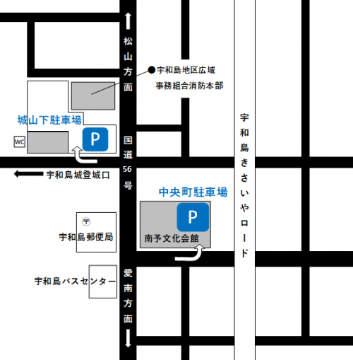 市営駐車場位置図