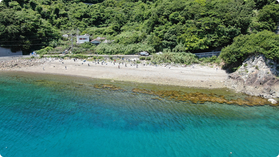 清掃中の風景