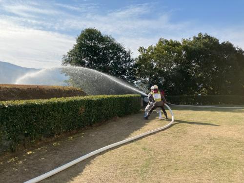 放水訓練の様子