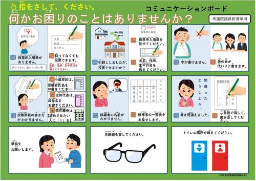 コミュニケーションボード（衆議）