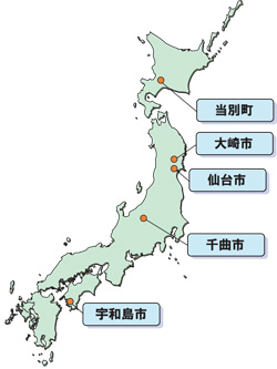 国内姉妹都市マップ