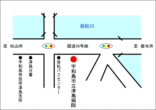 津島病院アクセスマップ