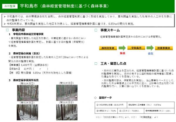 令和6年度取組事例(森林整備)